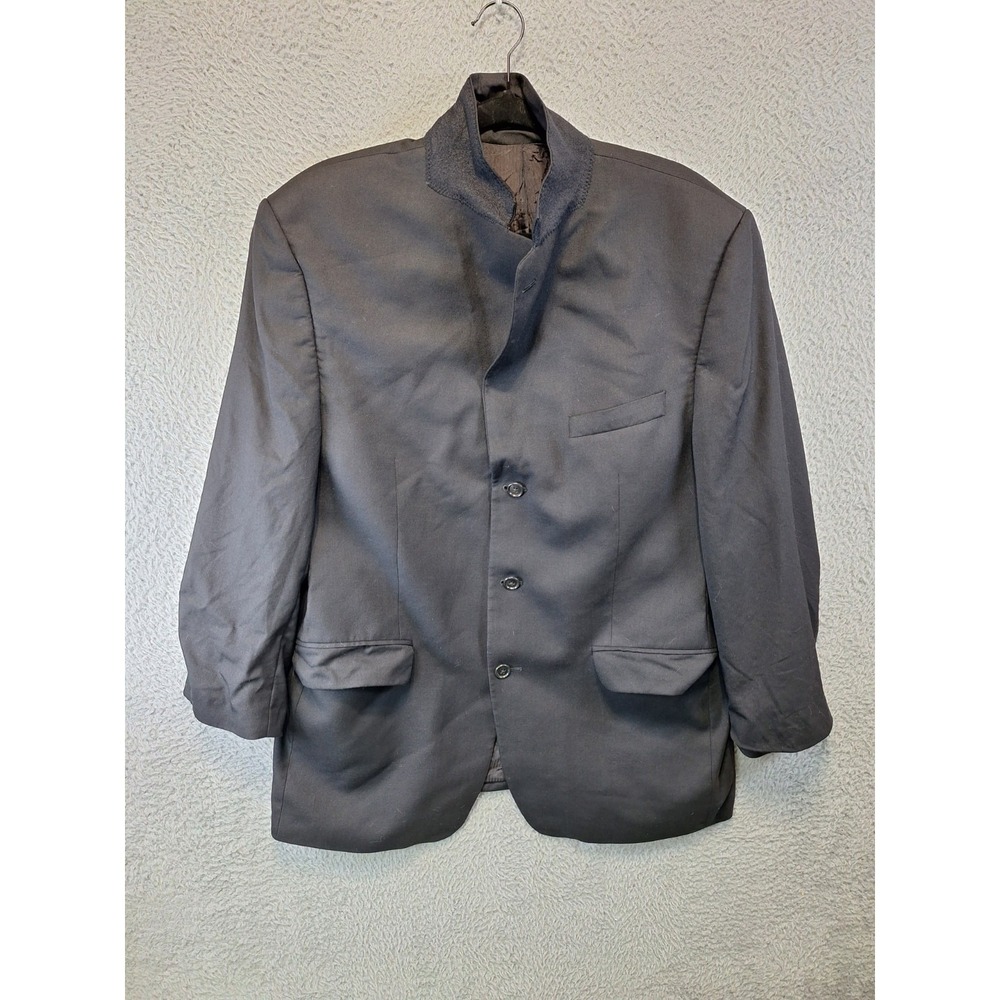Calvin Klein Marshall Field's Blazer Jacket Mens 44R Black Lined Single Breasted